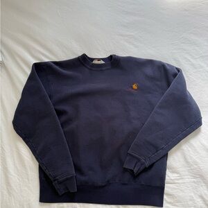 Carhartt Men's Vintage Crewneck Sweater Dark Blue